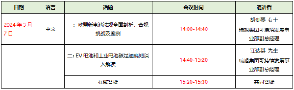 報名通道已開(kāi)啟 |《歐盟新電池法》全面解讀，突破壁壘、贏(yíng)海外先機！(3月7日)